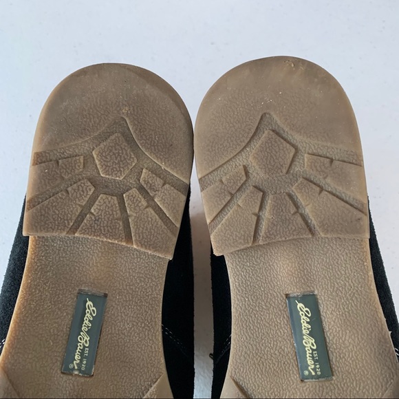 Eddie Bauer Valerie black suede lace up ankle boot - Picture 9 of 9